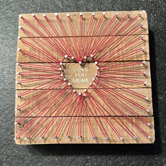 Primitives by Kathy Other - Love you, more string, art wall decor / accent piece